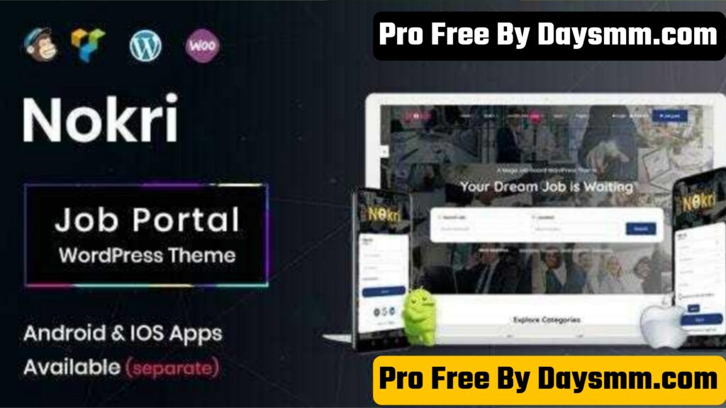 Nokri theme premium,gpl