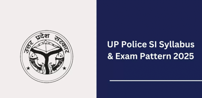 UP SI EXAM SYLLABUS