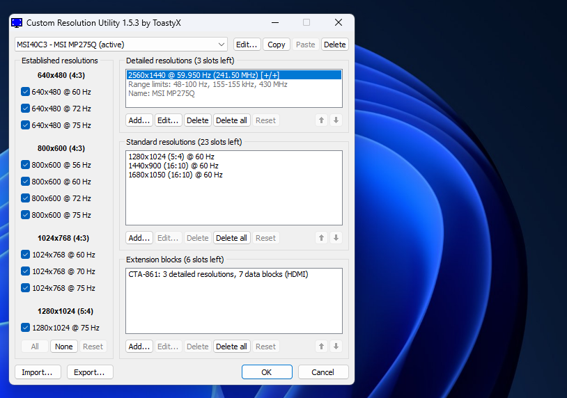 custom resolution utility